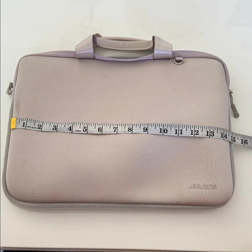 Silver Laptop Briefcase with Padded Handle
